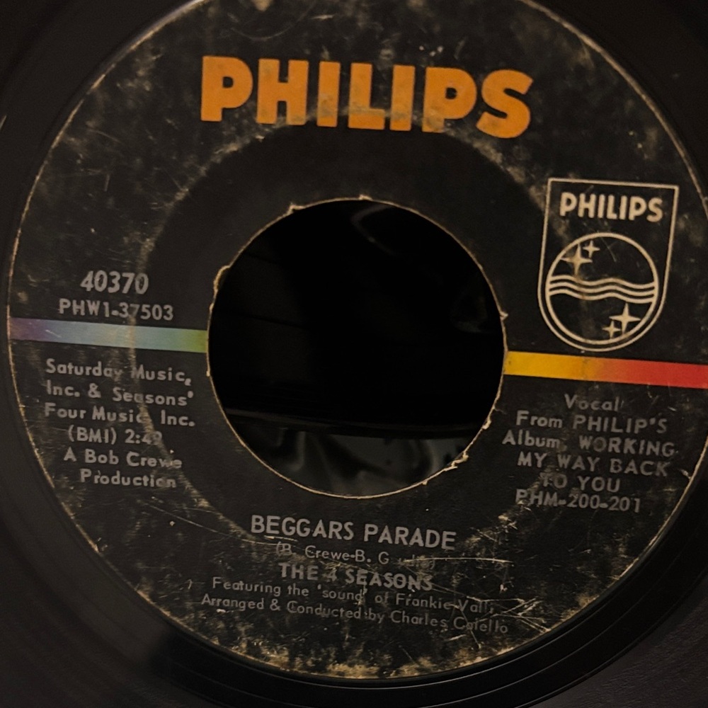 Soul 45 The 4 Seasons - Opus 17 / Beggars Parade On Philips